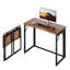  Bureau pliable de 40 po - brun, sans assemblage-686530302