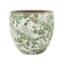 Vase en céramique avec motif floral 5,1 x 5,1 x 4,5 "(ensemble de 4)