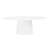 Deodat 79" Dining Table In Matte White And 6 Dalia Chairs In Brown-1070311400