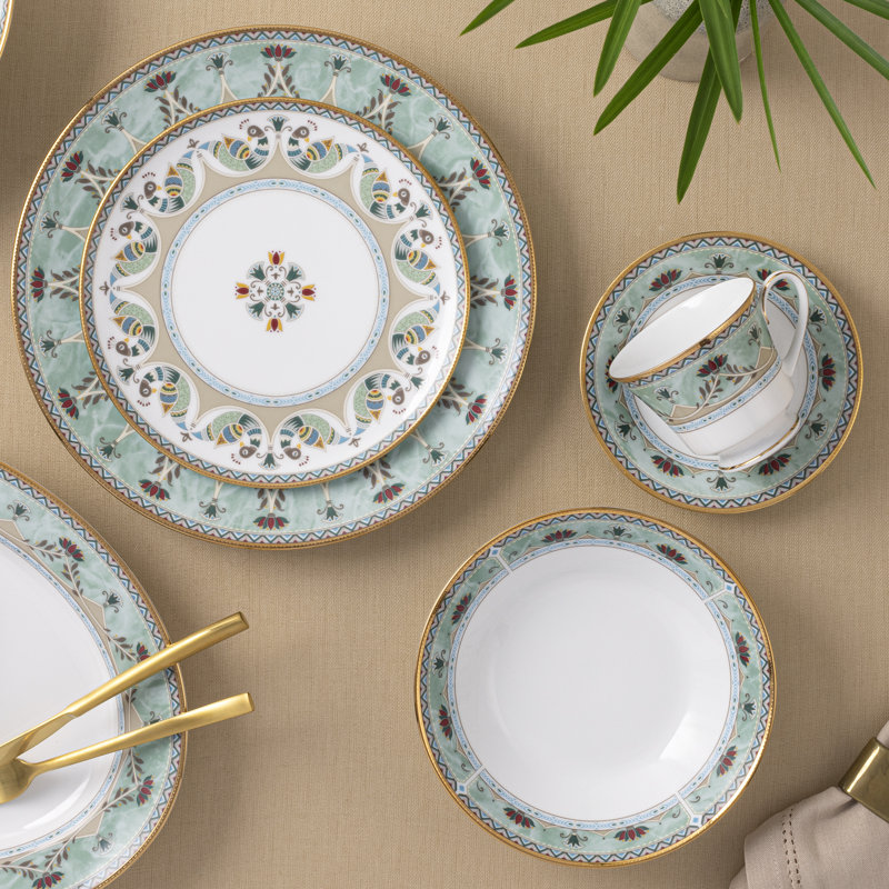 Ensemble de 4 tasses à thé Noritake Serene Garden, 8 oz