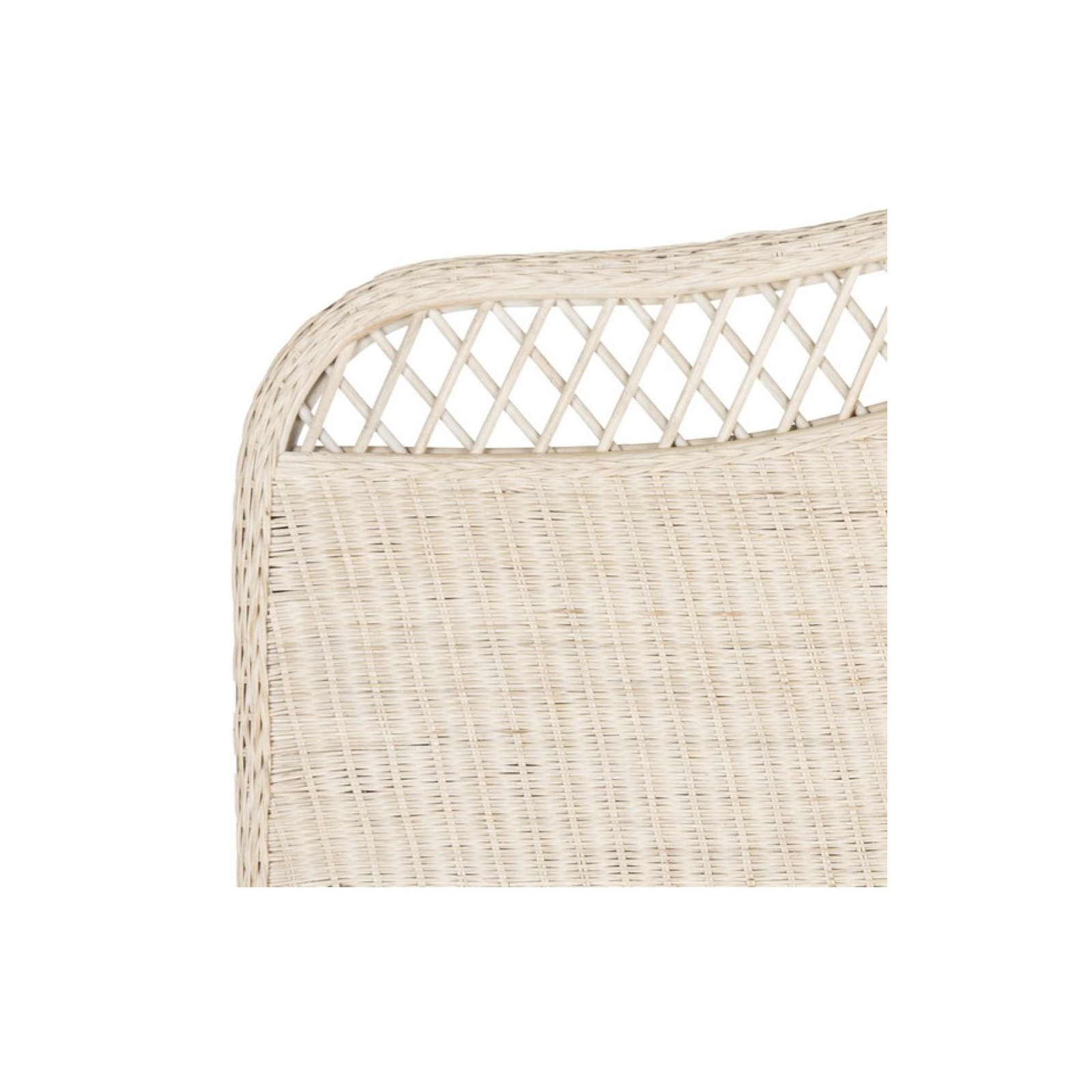 Almus Headboard, Queen, White Washed