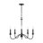5 - Light Steel Dimmable Chandelier