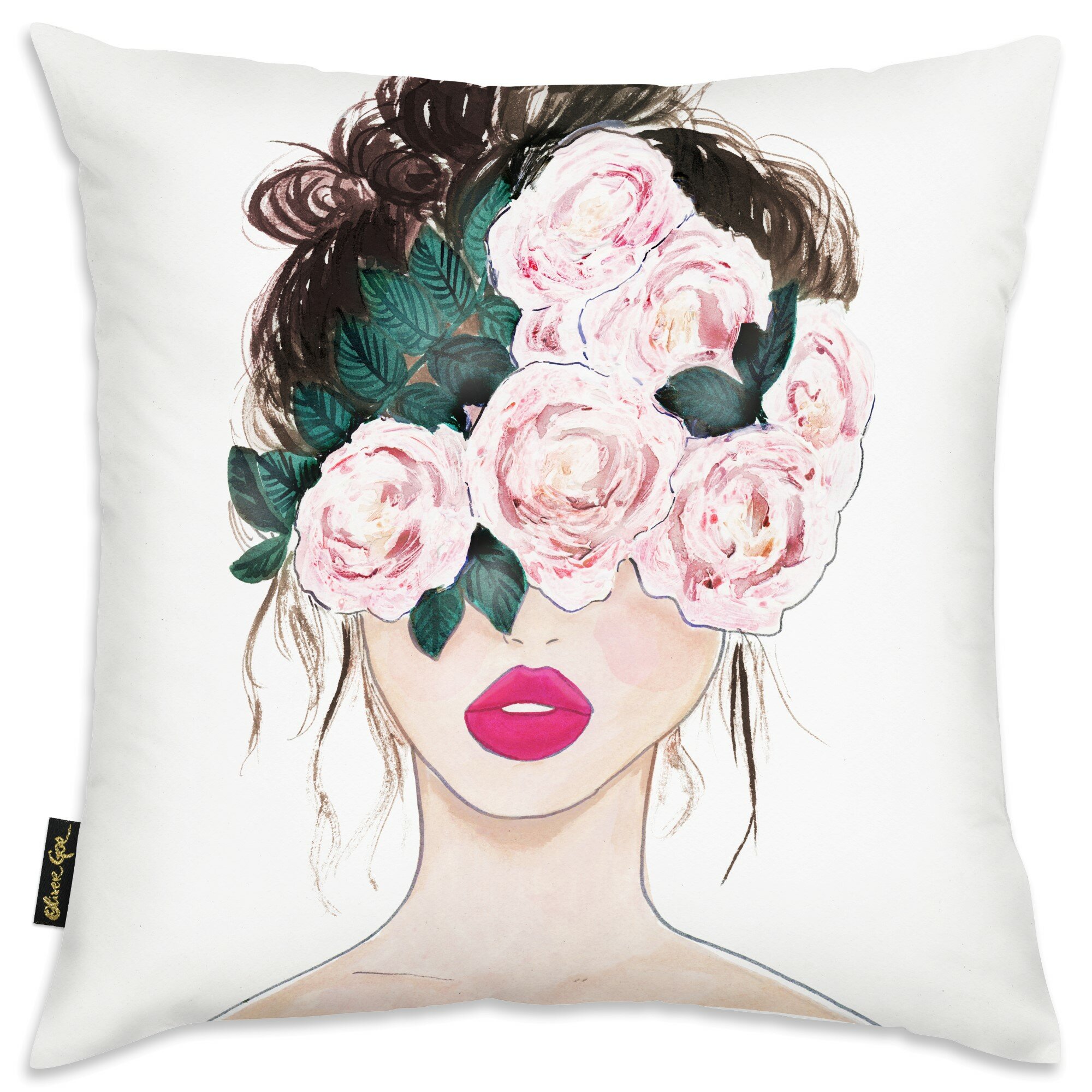 Oliver Gal Floral Reversible Throw Pillow | Wayfair