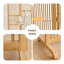 Paravent en bois massif 2 panneaux Burlywood