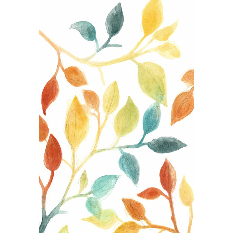 Spectrum Leaves II - Wrapped Canvas Print, 122cm H x 81cm W x 3.8cm D