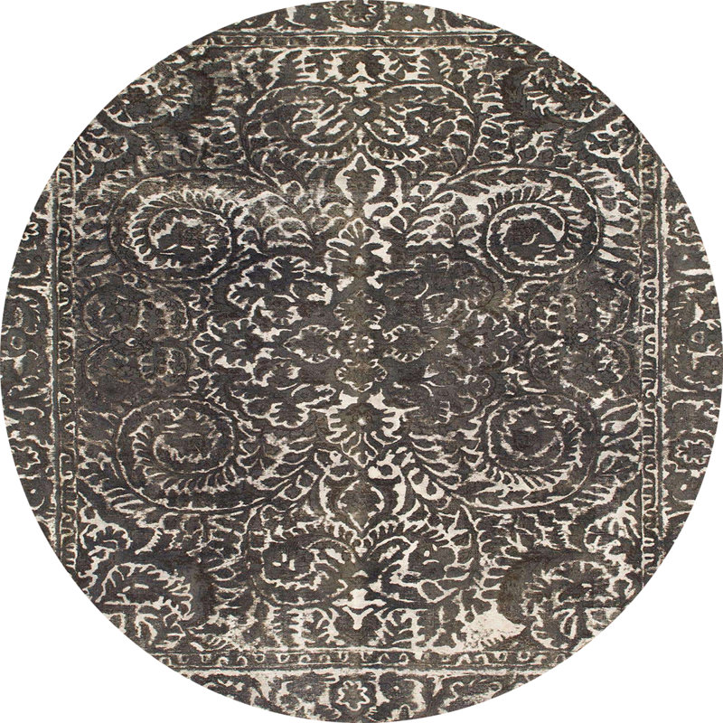 Tapis abstrait moderne 1278, Rond 5 pi