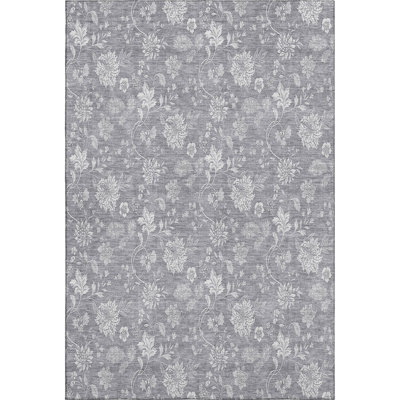 Premium Machine Washable Prisco Gray Rug