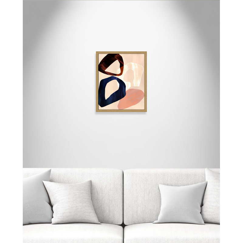 Loop III Print par Violets Print House, Grain de bois naturel, L 16 po x H 19 po, Impression encadrée