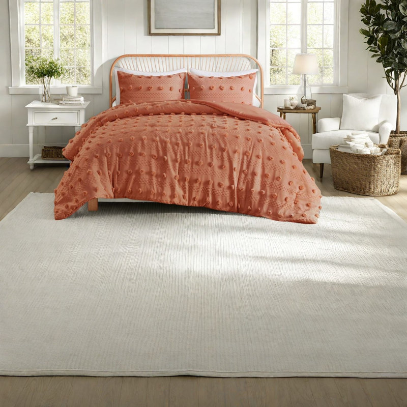 Ensemble de literie en jacquard confortable, délice en polyester avec style élégant