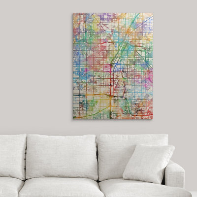 «Las Vegas City Street Map» par Francy, impression