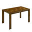 5 pièces Table de salle à manger rectangulaire en bois massif tissé à la main-431740186