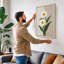 Simple Daisies Botanical - Wrapped Canvas-756871956-756871959