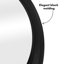 Miroir norvégien rond noir-2022927596