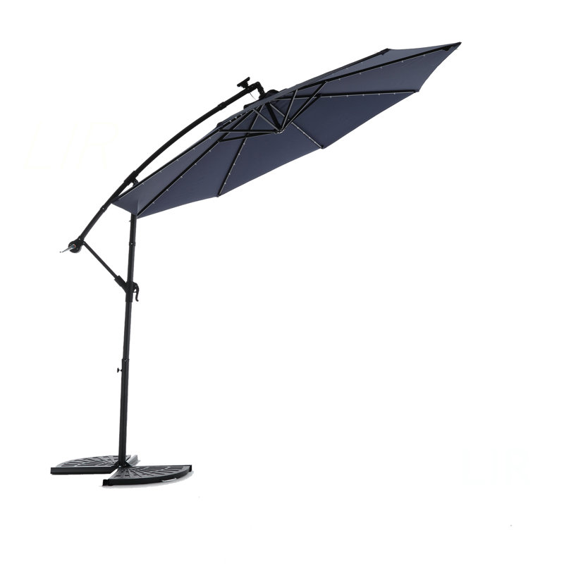 Parasol de marché à DEL 10 pi, Marine