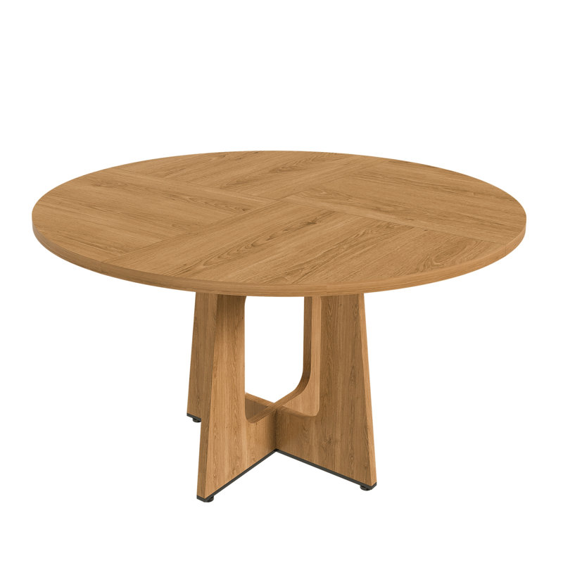 Round Dining Table - 47 Inch Farmhouse Kitchen Table
