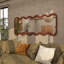 Miroir mural en bois brun foncé Lewisetta, 31 po x 1 po x 71 po