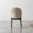 Dining chair PU with unique design backrest set of 2