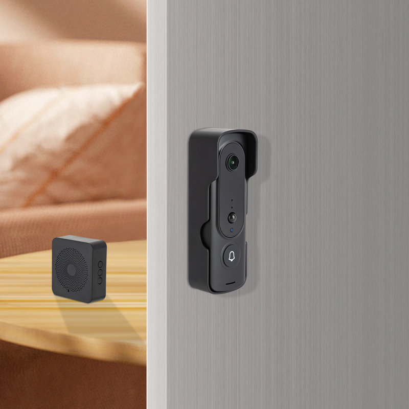 Wireless Push Button Doorbell, Black