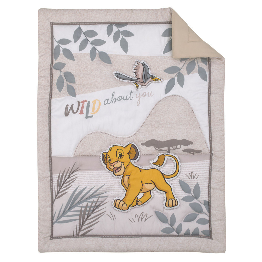 Disney NoJo Disney Lion King Wild About You Simba 3 Piece Nursery Crib