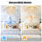 19.33" Flush Mount Ribbed Glass Ceiling Fan with Light Kit and Remote 