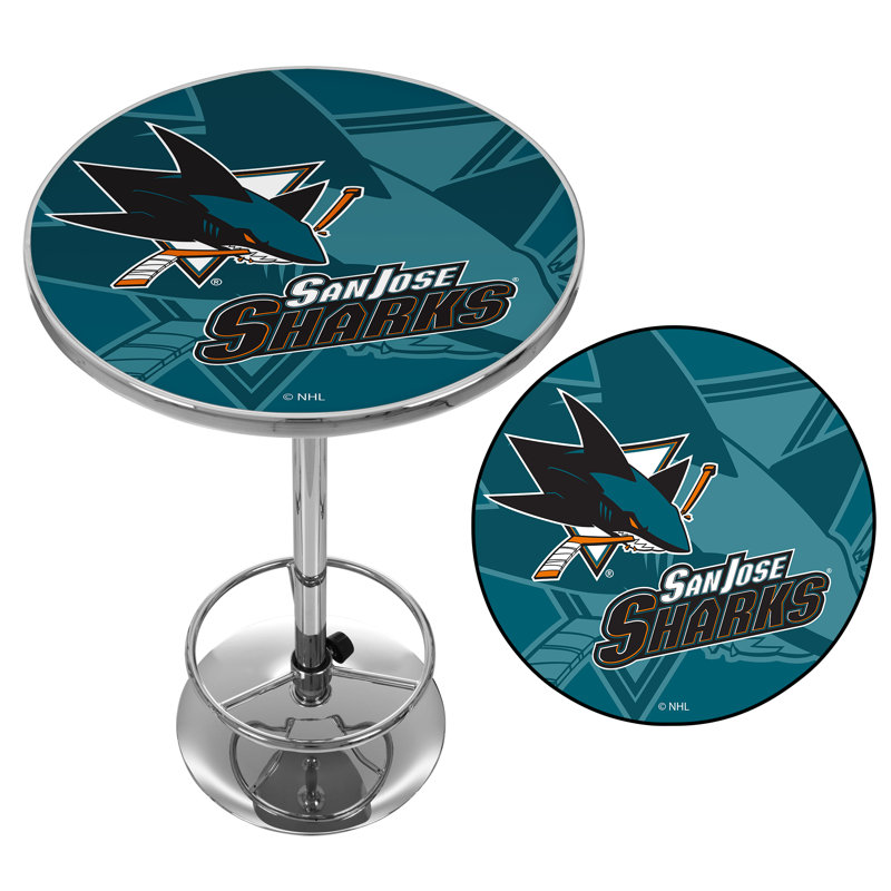 Table de salle à manger à hauteur de bar 27 po NHL, San Jose Sharks