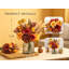 Fleurs artificielles artificielles avec vase, roses en soie artificielle et hortensias pour les décorations de table de salle à manger de cuisine de ferme, décor d'automne pour bureau à domicile rouge foncé