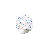 Dora Tealight Holder, Blue Harlequin, 5.1"-120466973