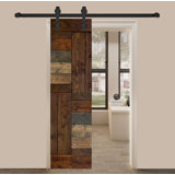 Patented Product S Style Sliding Barn Door Without Installation Hardware Kit (Door Slab Only) - Assembly Required