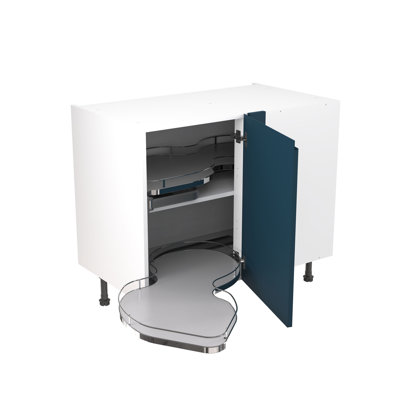 KitchenKit Flatpack J Pull Matt Base Unit Blind Corner With Pull Out Left