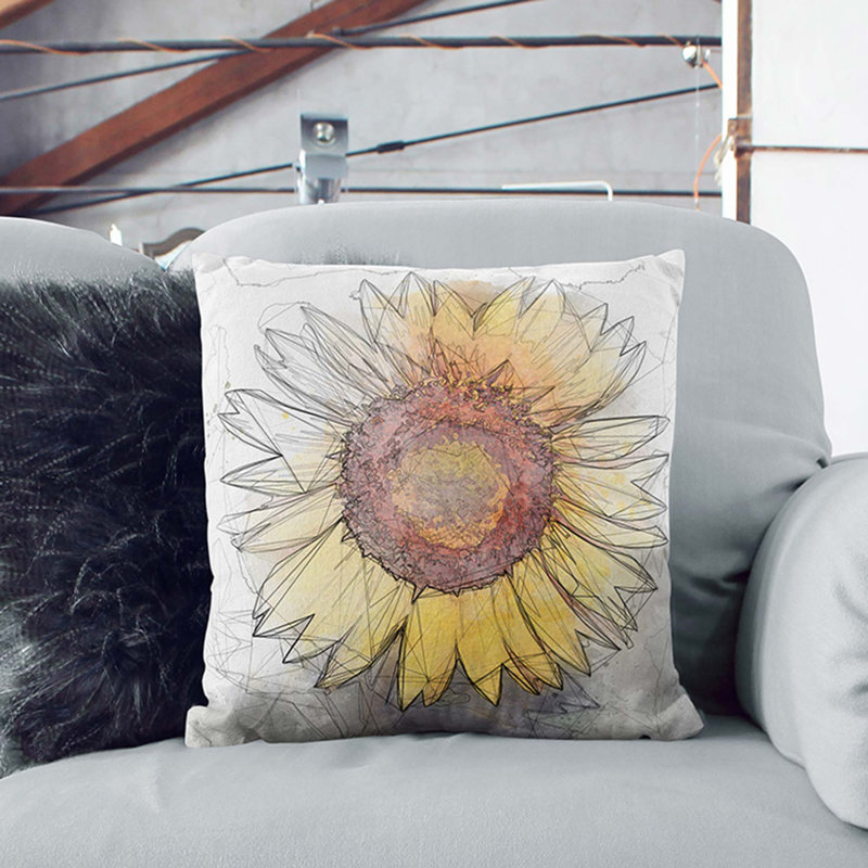 Square Throw Cushion, 55cm H x 55cm W x 20cm D