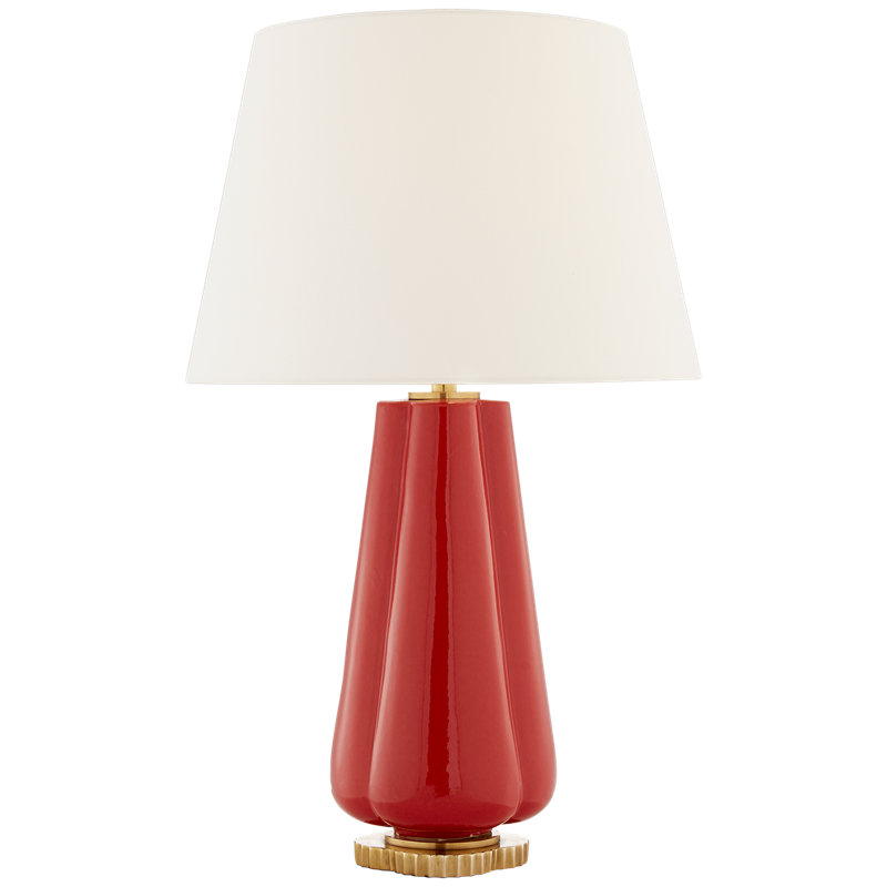Penelope Table Lamp, Berry Red