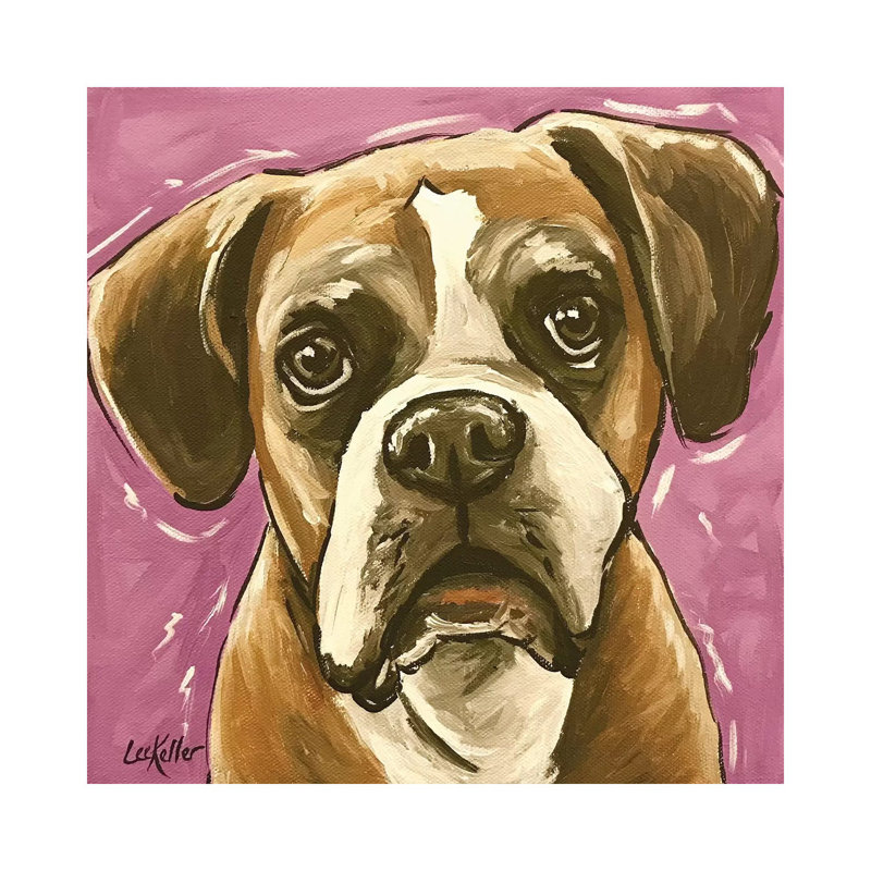 Boxer - Wrapped Canvas Print, 45.72 cm H x 45.72 cm W x 1.91 cm D