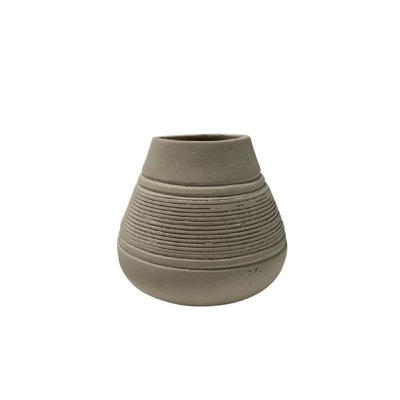 Vase en terre cuite H 5,5 po et diamètre 6,3 po