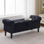 Banc de rangement pour chambre à coucher avec accoudoirs capitonnés et garniture cloutée 51 po Lunara-642507531-657033048