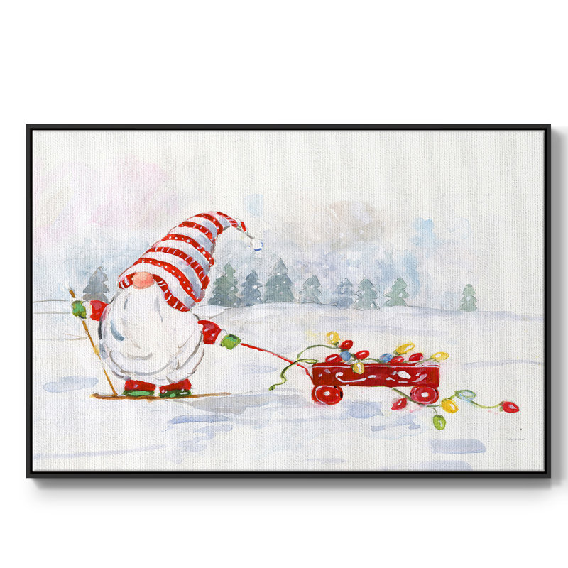Gnome d'hiver II, H 27 po x l 41 po x P 2 po, Noir