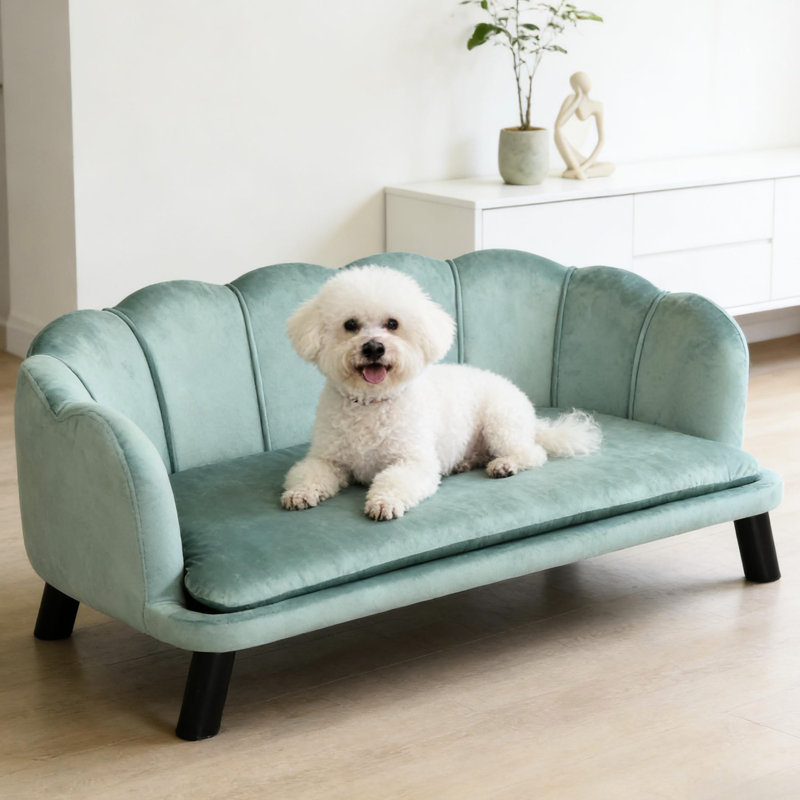 Lit pour animaux spacieux, canapé pour animaux Pearl, Vert