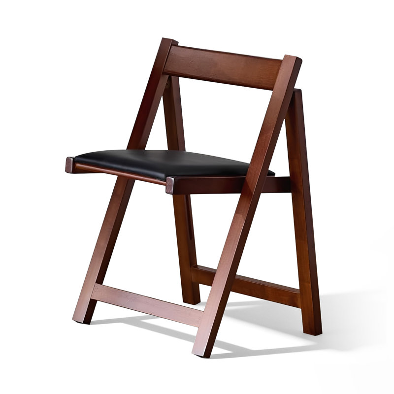 4 chaises de salle à manger pliables en bois de noyer