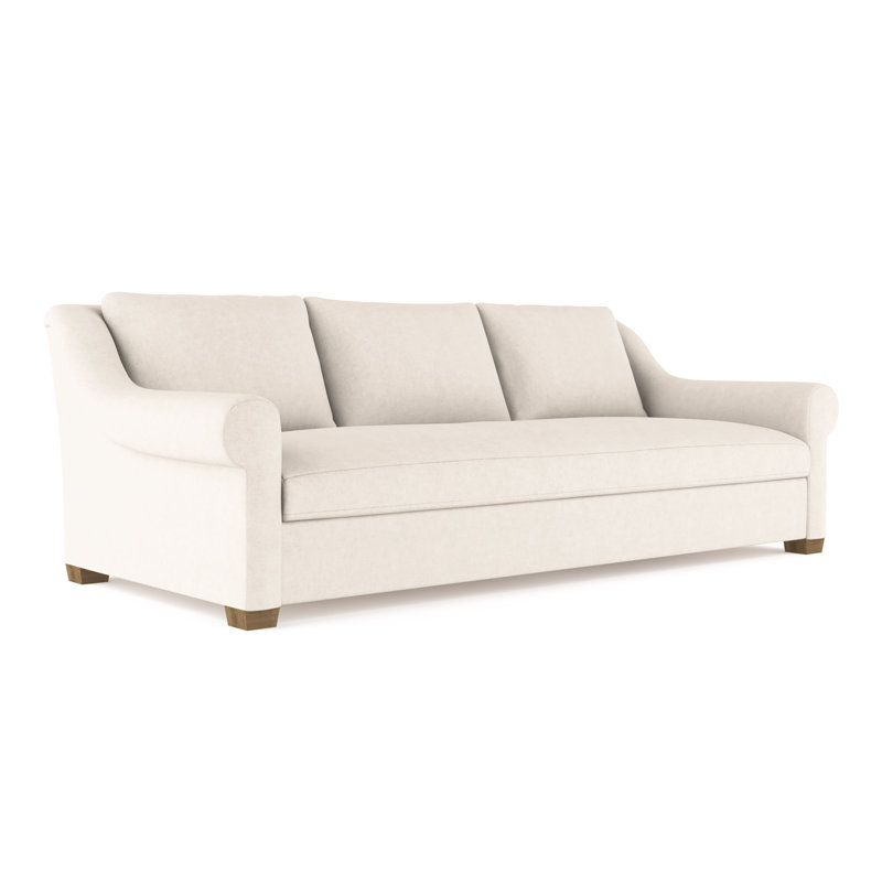 Canapé Thompson, H 32 po x l 108 po x P 46 po, Velours moelleux albâtre, Patiné