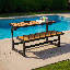 Banc convertible en acier Ashton