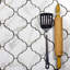 Nature 5.625 in. x 5.625 in. Glass Big Lantern Arabesque Mosaic Decorative Kitchen & Bathroom Wall Tile-40603654