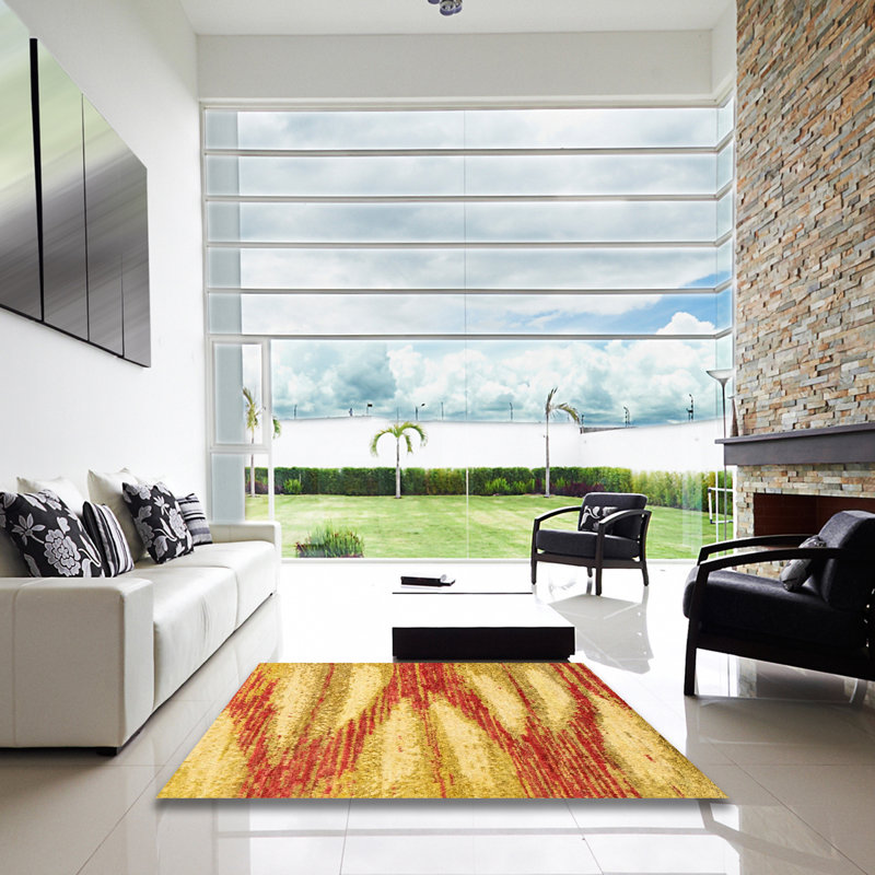 Abstract Indoor Rug, Square 3'