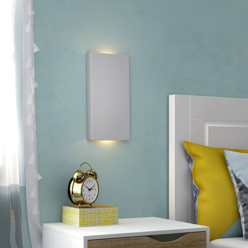 Drurie Ceramic Flush Mounted Sconce, Carbon Matte Black, 13.5" H x 7.25" W x 6.5" D, Incandescent