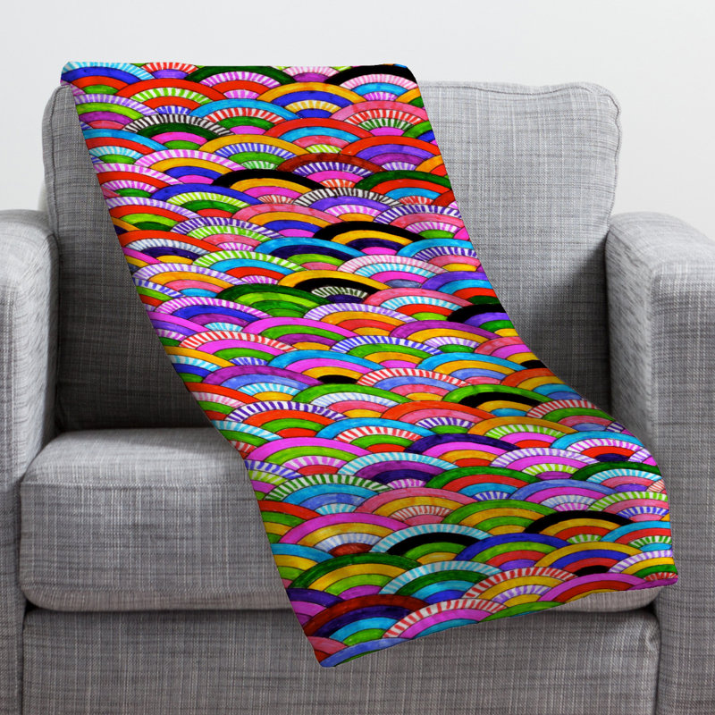 Fimbis A Good Day Knitted Throw Blanket, 80" H x 60" W