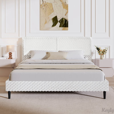 Plush Soft Bed Comfortable Backrest Bedroom Bed