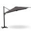Parasol de patio en porte-à-faux de 10 pi avec rotation à 360 ° et réglage de l'inclinaison, parasol carré extérieur décalé avec mât en aluminium