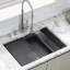 Ruvati 27-inch Workstation Slope Bottom Offset Drain Undermount 16 Gauge Kitchen Sink-1970718491