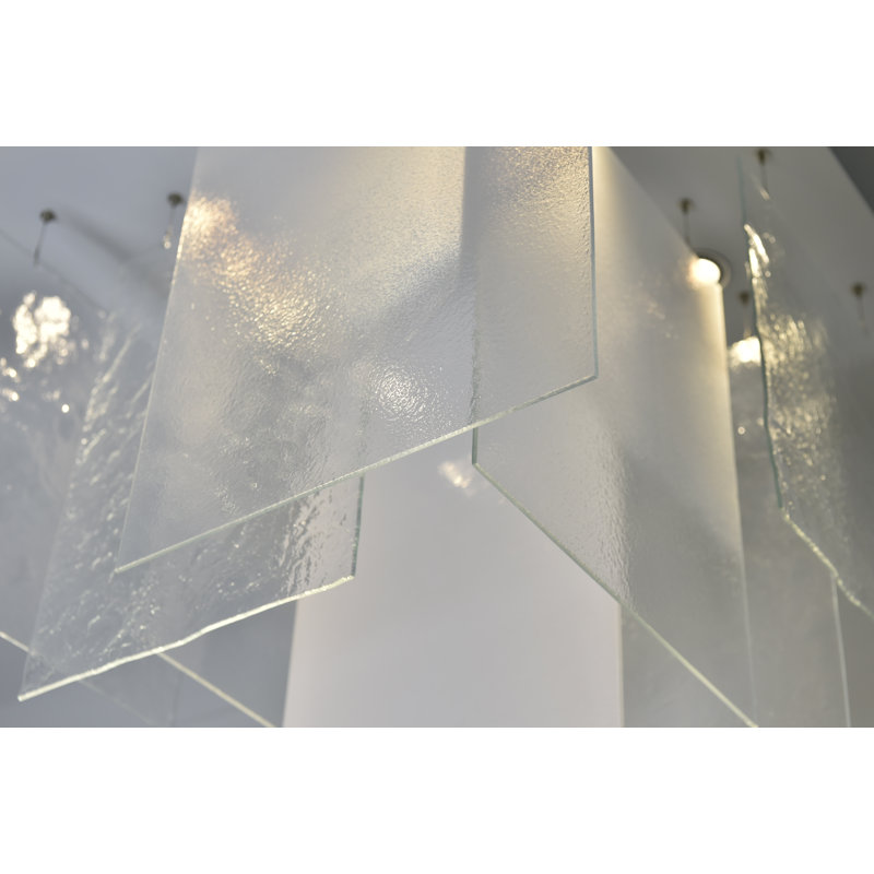Plissé 4 - Light Glass Chandelier