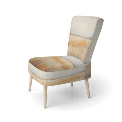 Meadow Grasslands Minimalism I - Upholstered Farmhouse Side Chair, Meadow Landscape Accent Chair