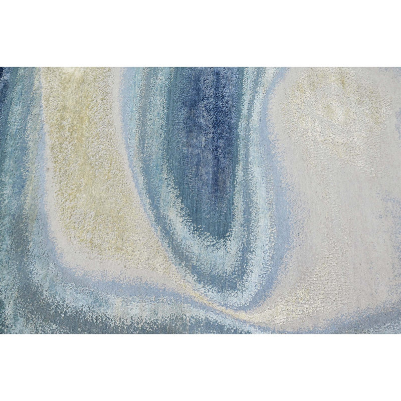 Abstract Area Rug, Round 6'