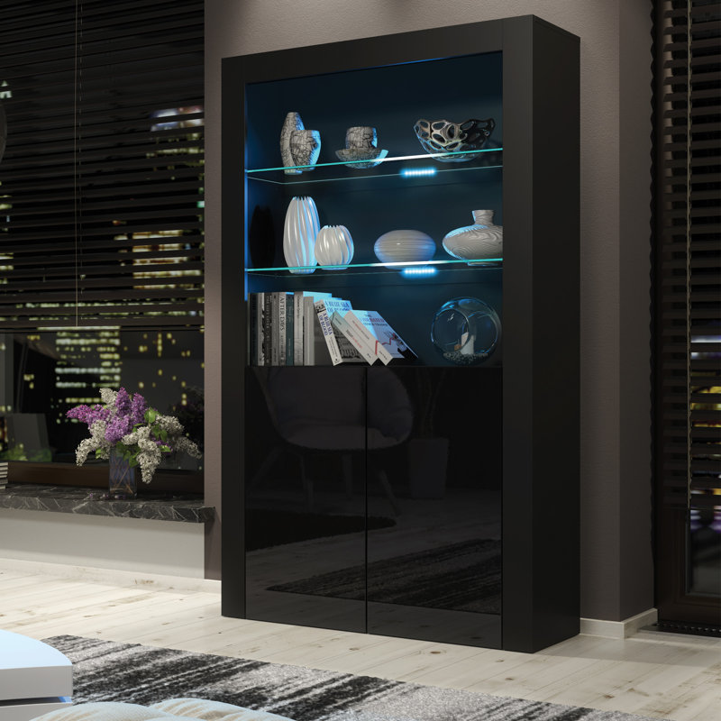 Aristil Display Cabinet, Black